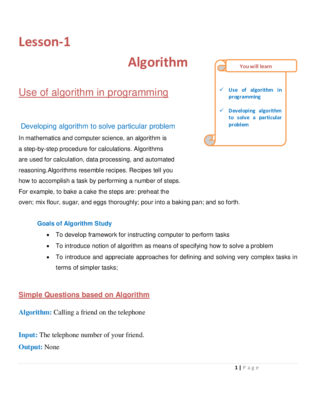 Olympiad Computer Science Study Notes For Class-8 - Page 2