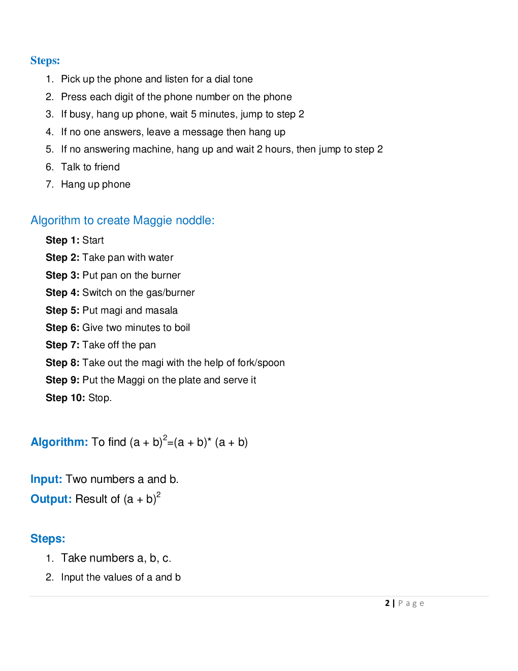 Olympiad Computer Science Study Notes For Class-8 - Page 3