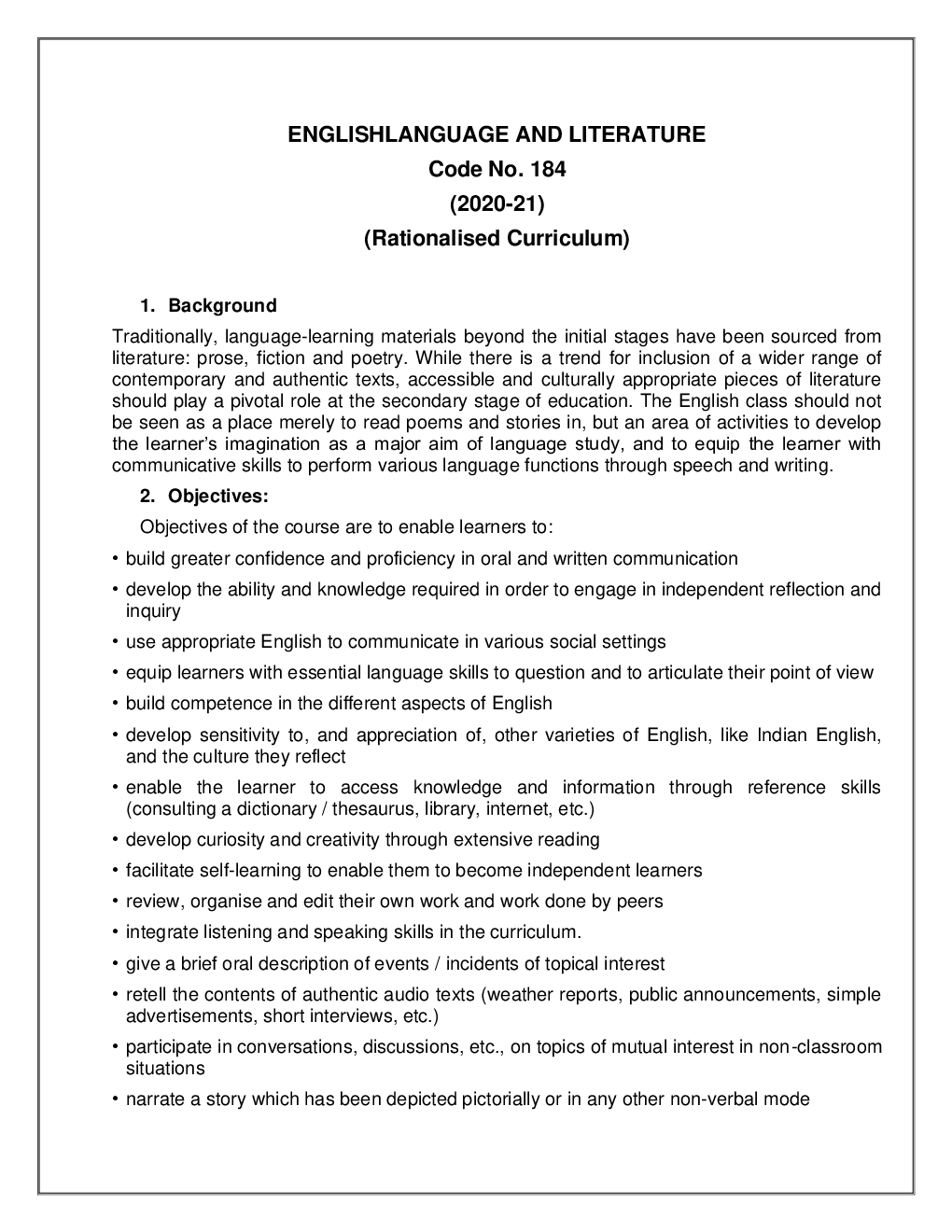 CBSE Reduced Syllabus All Subject For Class-9 - Page 2