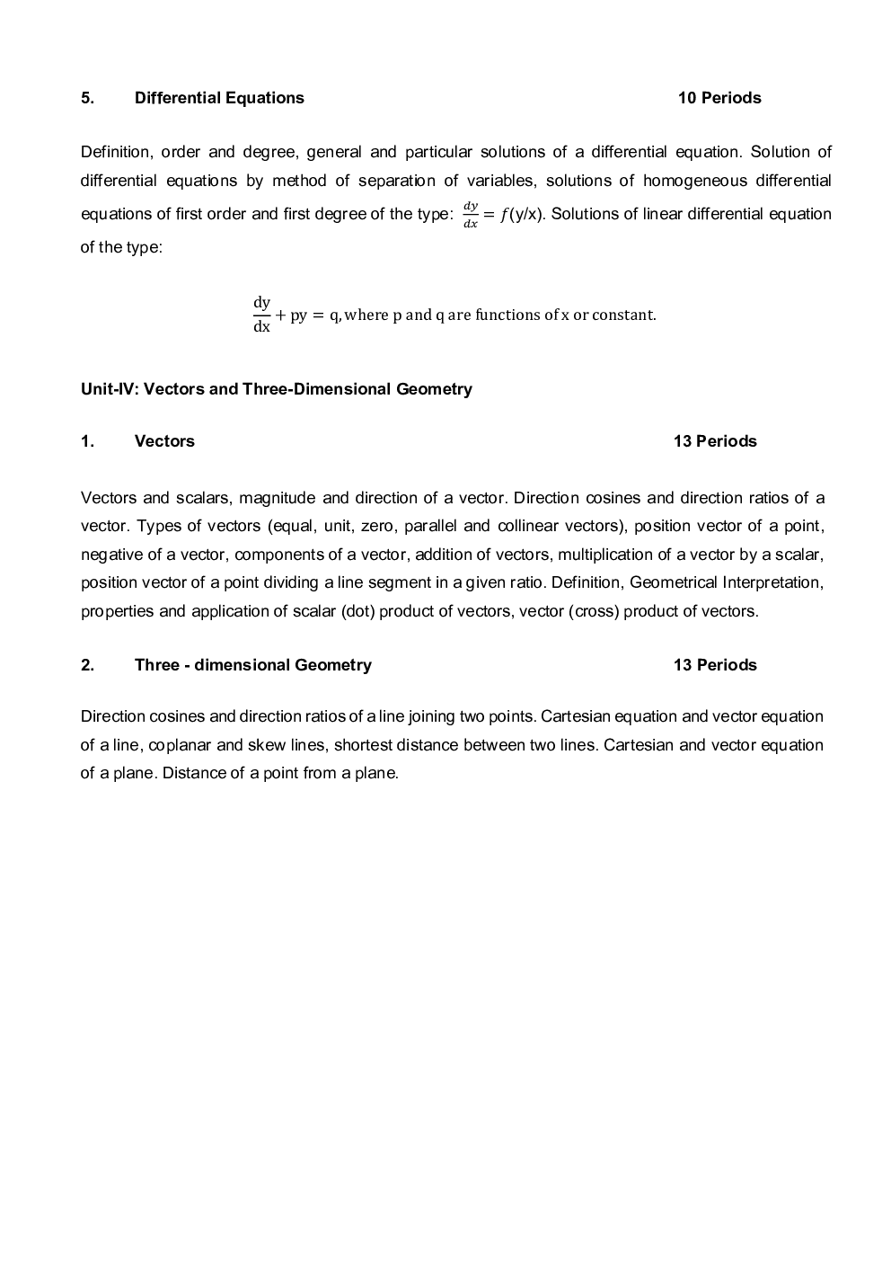 CBSE Reduced Syllabus PCM For Class-12 - Page 5