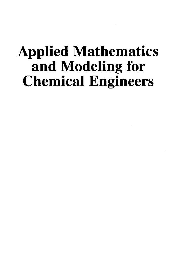 VTU BE Chemical Engineering 8th Sem Applied Mathematics And Modeling For Chemical Engineers - Page 2