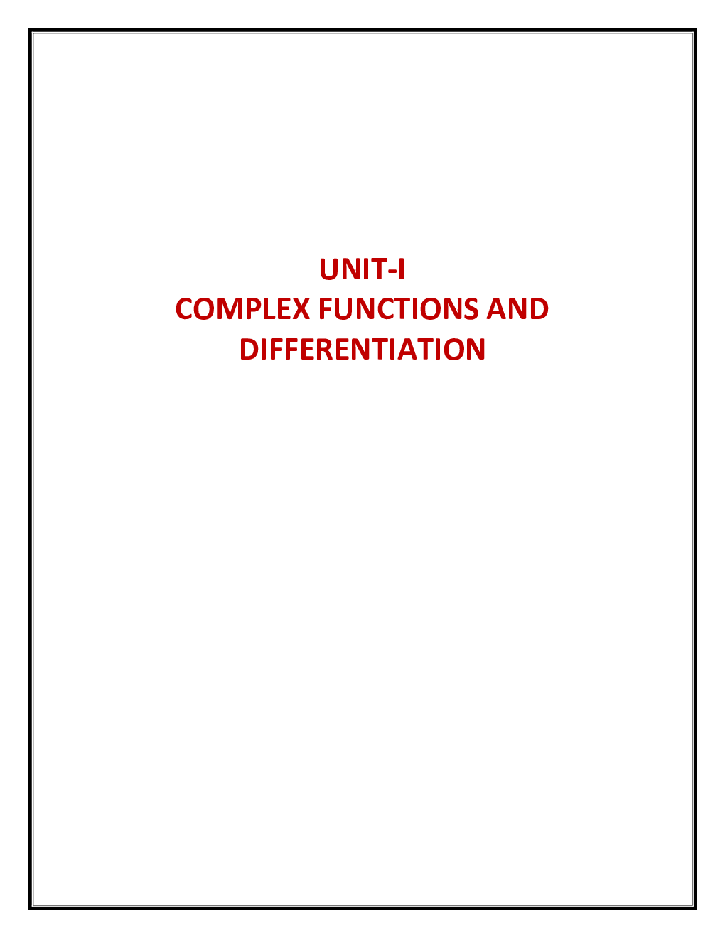 Complex Analysis  Probability And Statical Methods VTU Study Material 4th Sem Chemical Engineering - Page 2