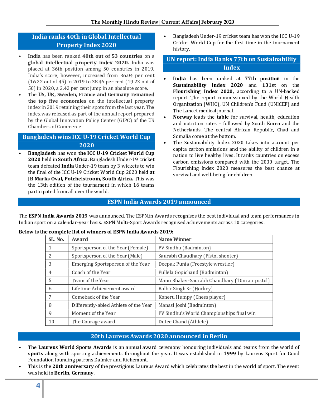 GK And Current Affairs February 2020 In English - Page 5