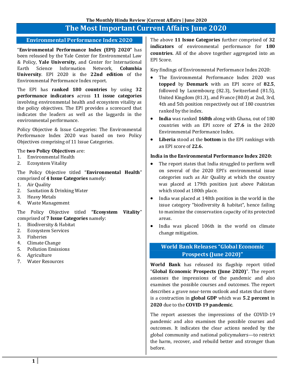 GK And Current Affairs June 2020 In English - Page 2