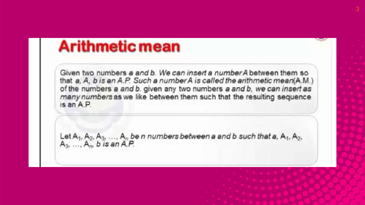 Arithmetic Progression And Geometric Progression - Page 3