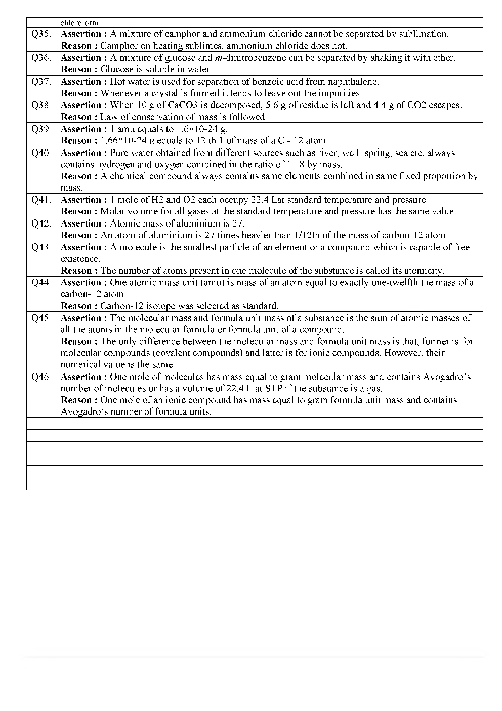Class 9 Atom & Molecule Revision Worksheet - Page 5