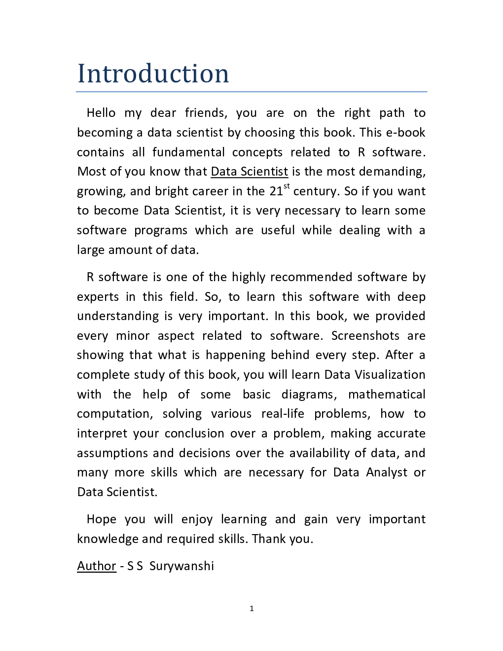 Intoduction To R Software - Page 3