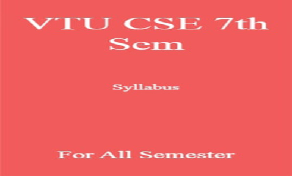 VTU CSE 7th Sem Syllabus For All Semester - Page 1