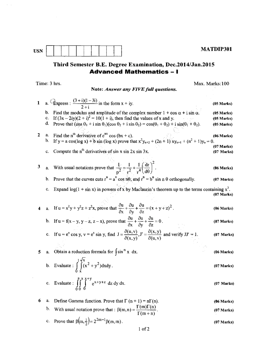 VTU Question Papers Mechanical for All Sem (3rd,4th,5th,6th,7th & 8th) Dec-jan 2014-018 - Page 5