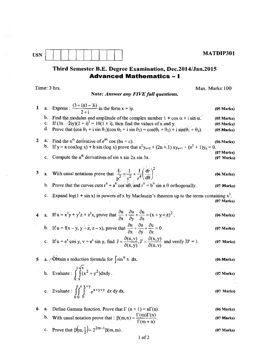 VTU Question Papers Computer Science for All Sem (3rd,4th,5th,6th,7th & 8th) Dec-jan 2014-018 - Page 5