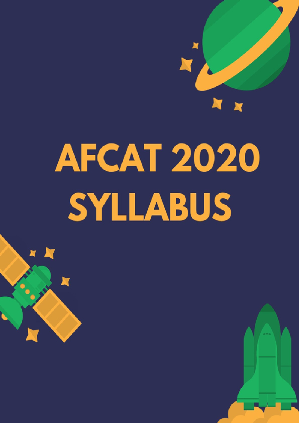 AFCAT 2020 Syllabus - Page 1