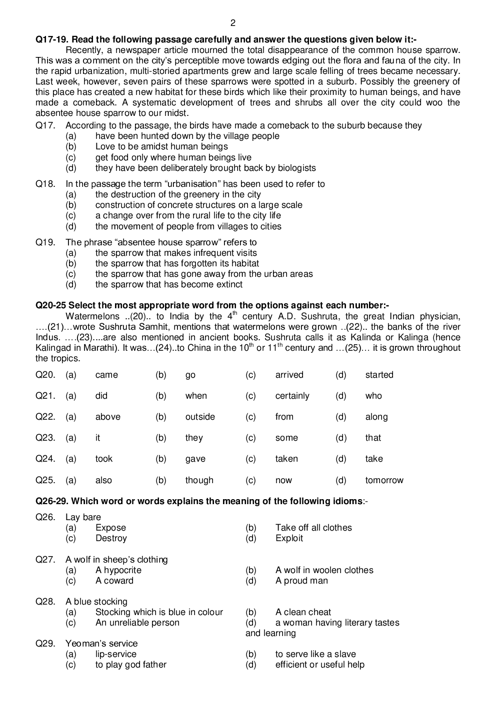 AFCAT Model Question Paper 4 With Answer Key - Page 3