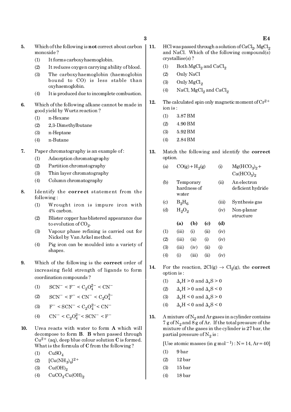 NEET 2020 Previous Year Paper With Answer Key Paper-4 - Page 3