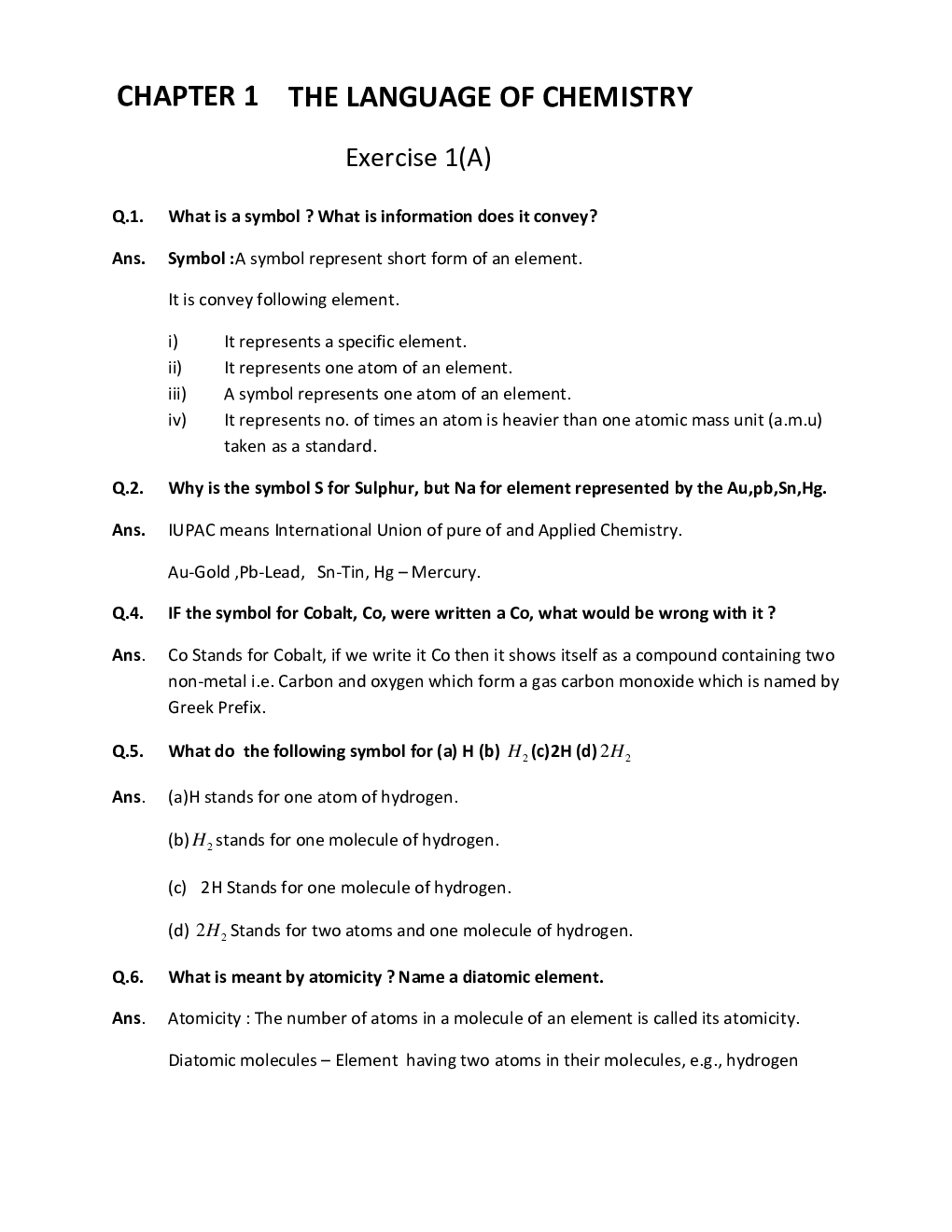 ICSE Selina Textbook Solution Chemistry Class 9 - Page 2