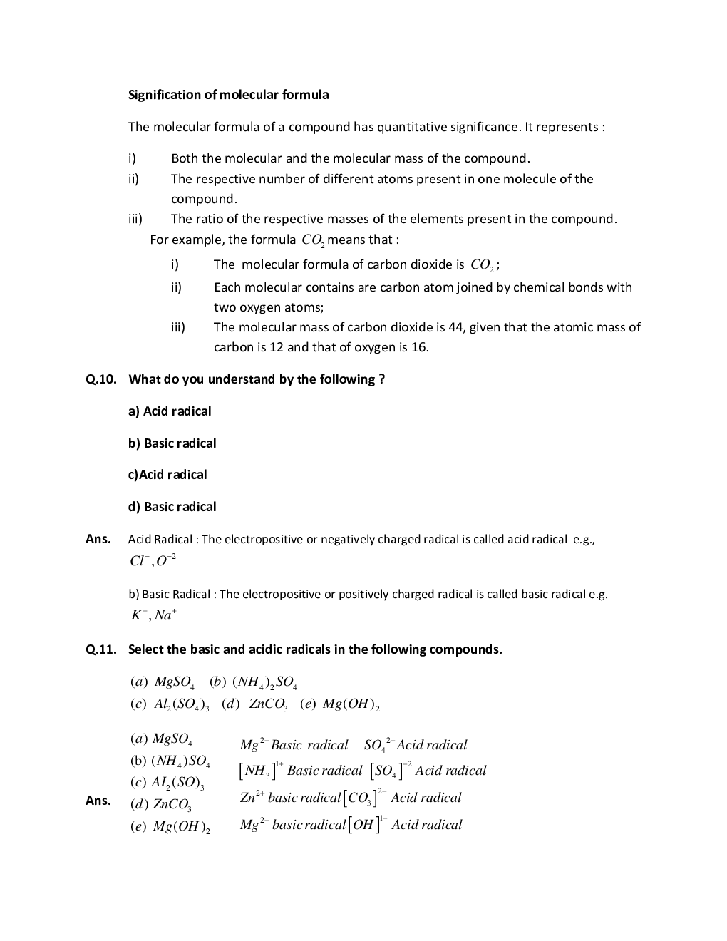 ICSE Selina Textbook Solution Chemistry Class 9 - Page 4