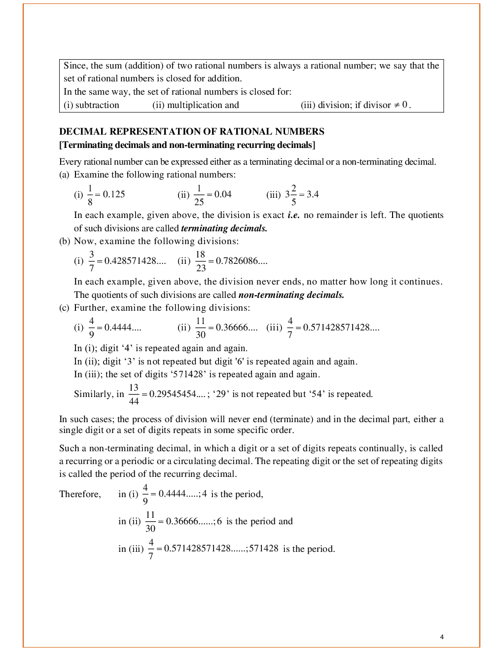 ICSE Revision Notes Class 9 Maths - Page 5
