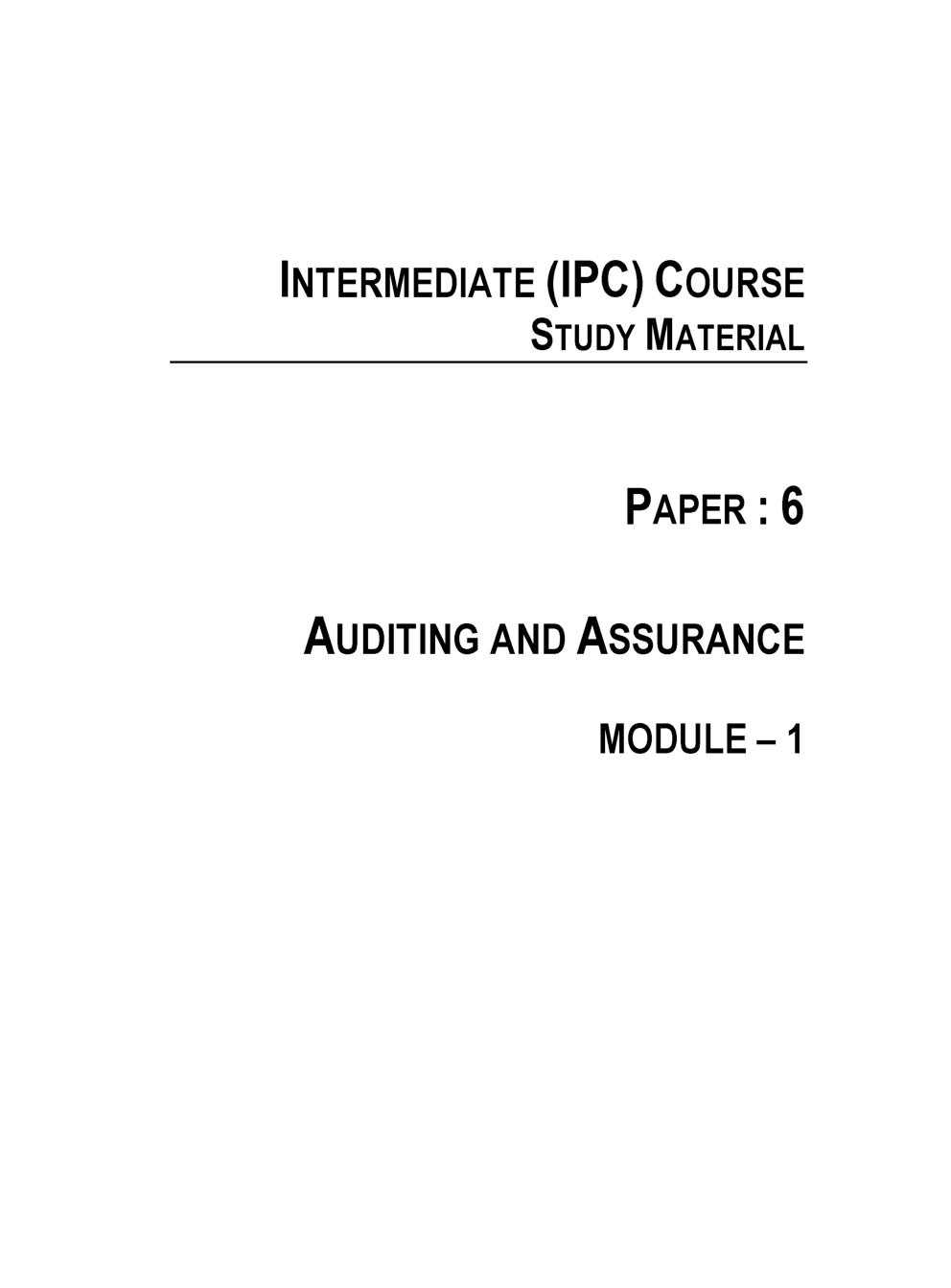 CA Intermediate Auditing and Assurance Study Notes - Page 2
