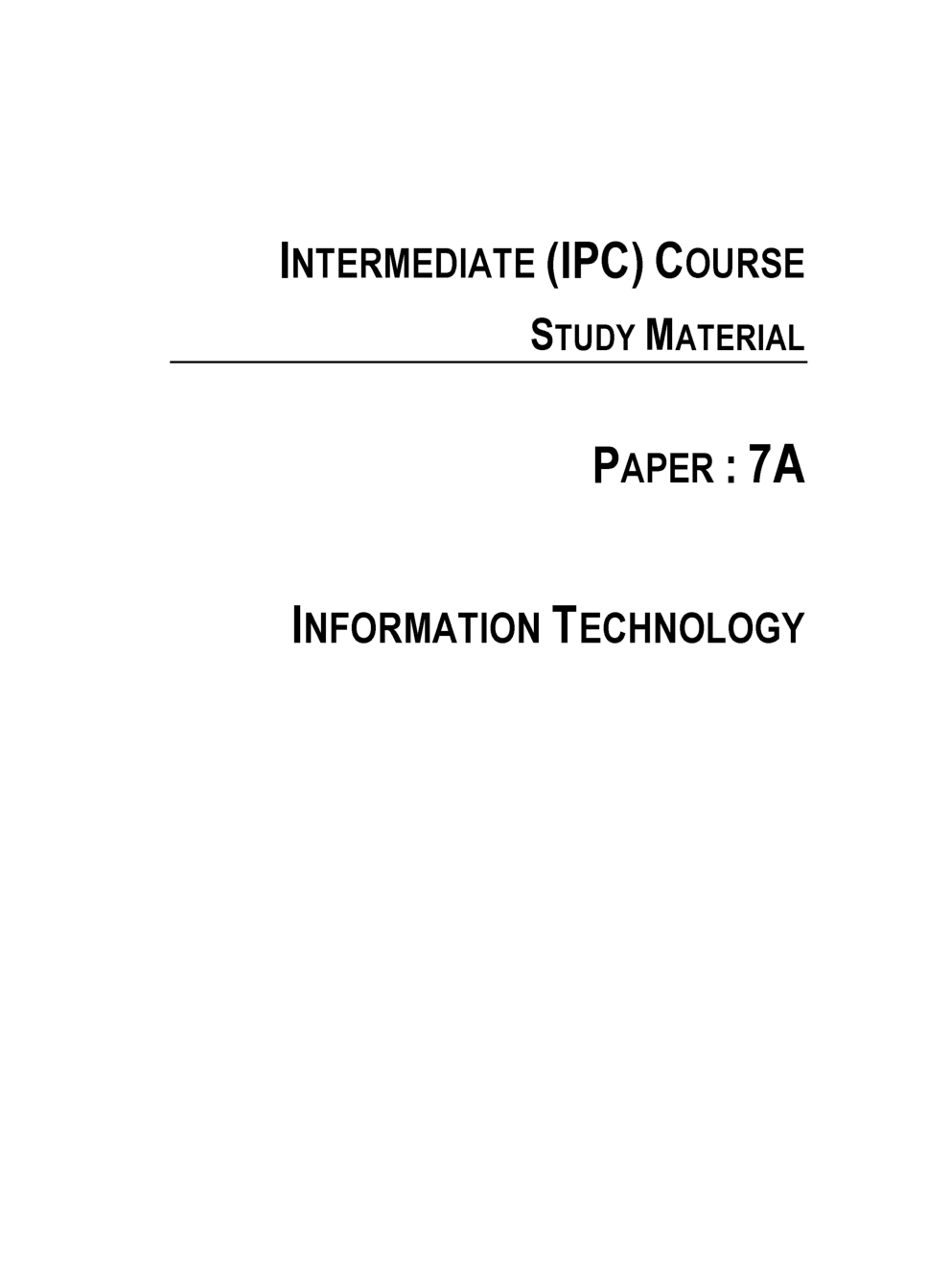 CA Intermediate Information Technology And Strategic Management Study Notes - Page 2