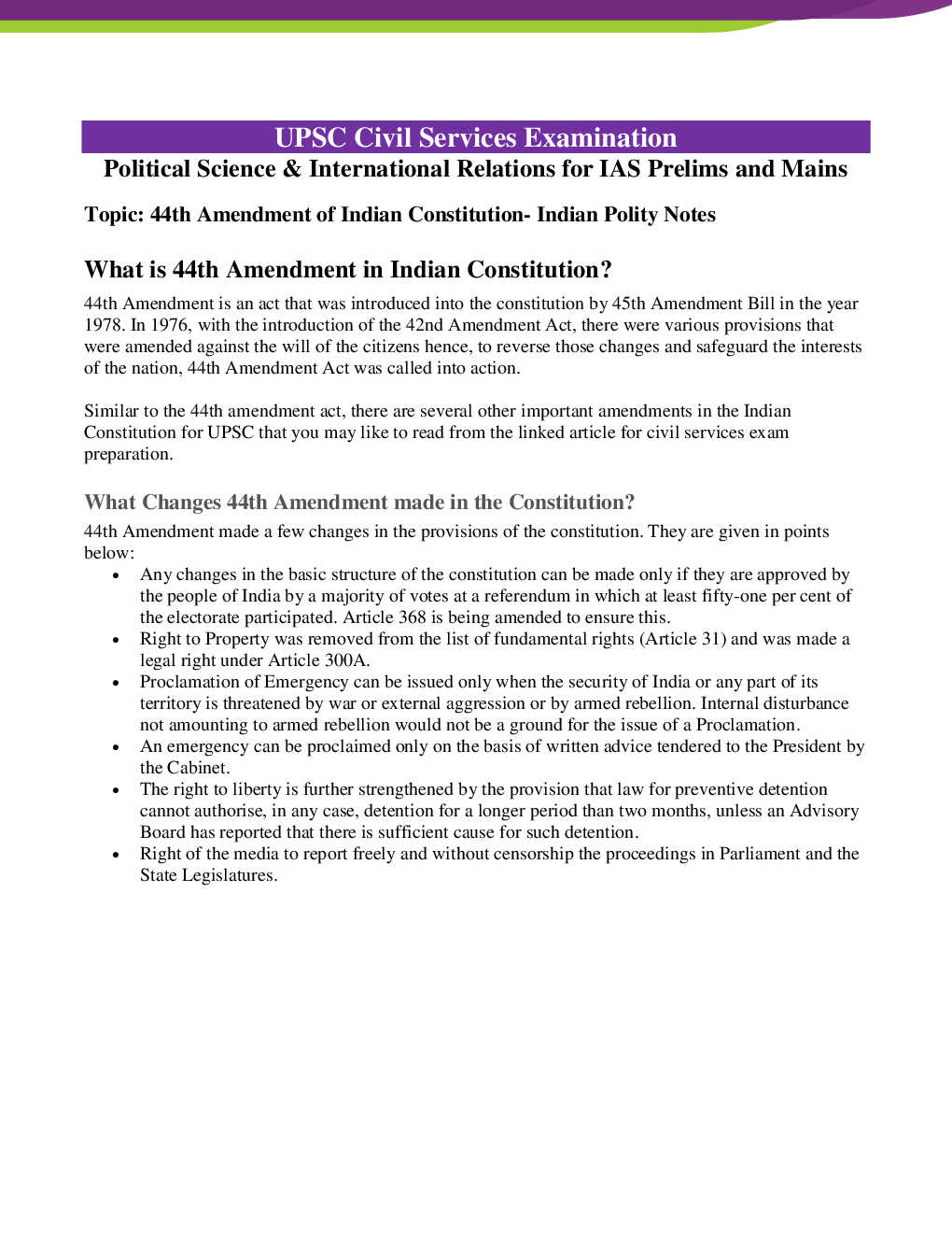 Indian Polity Part-1 Study Material For IAS - Page 4
