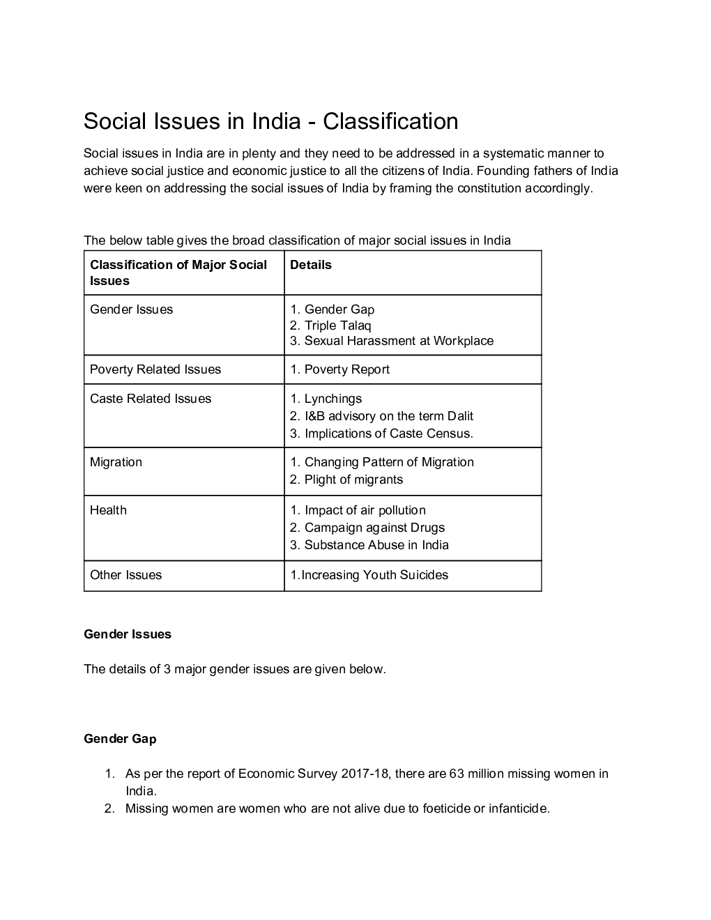 Social Issues Study Material For IAS - Page 2