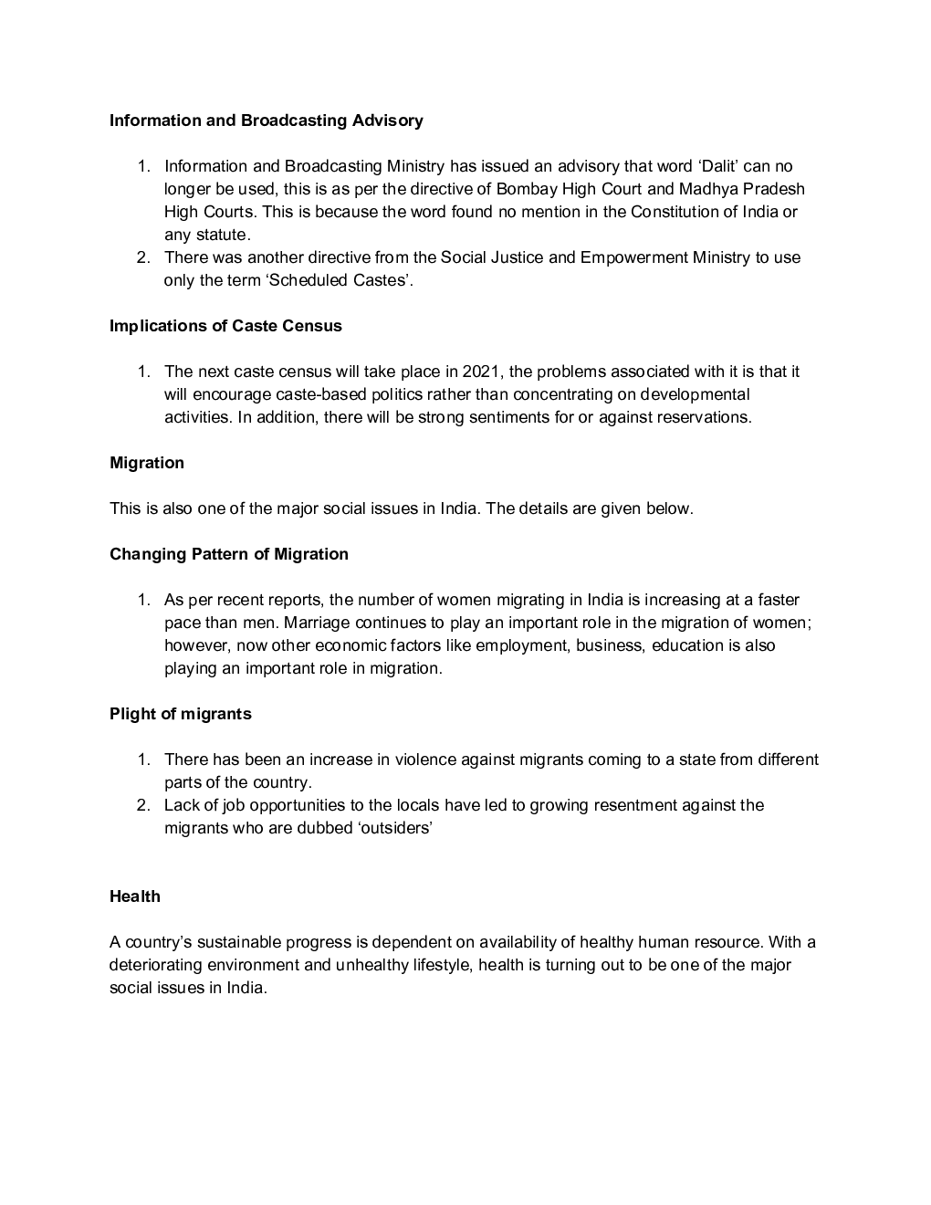 Social Issues Study Material For IAS - Page 4
