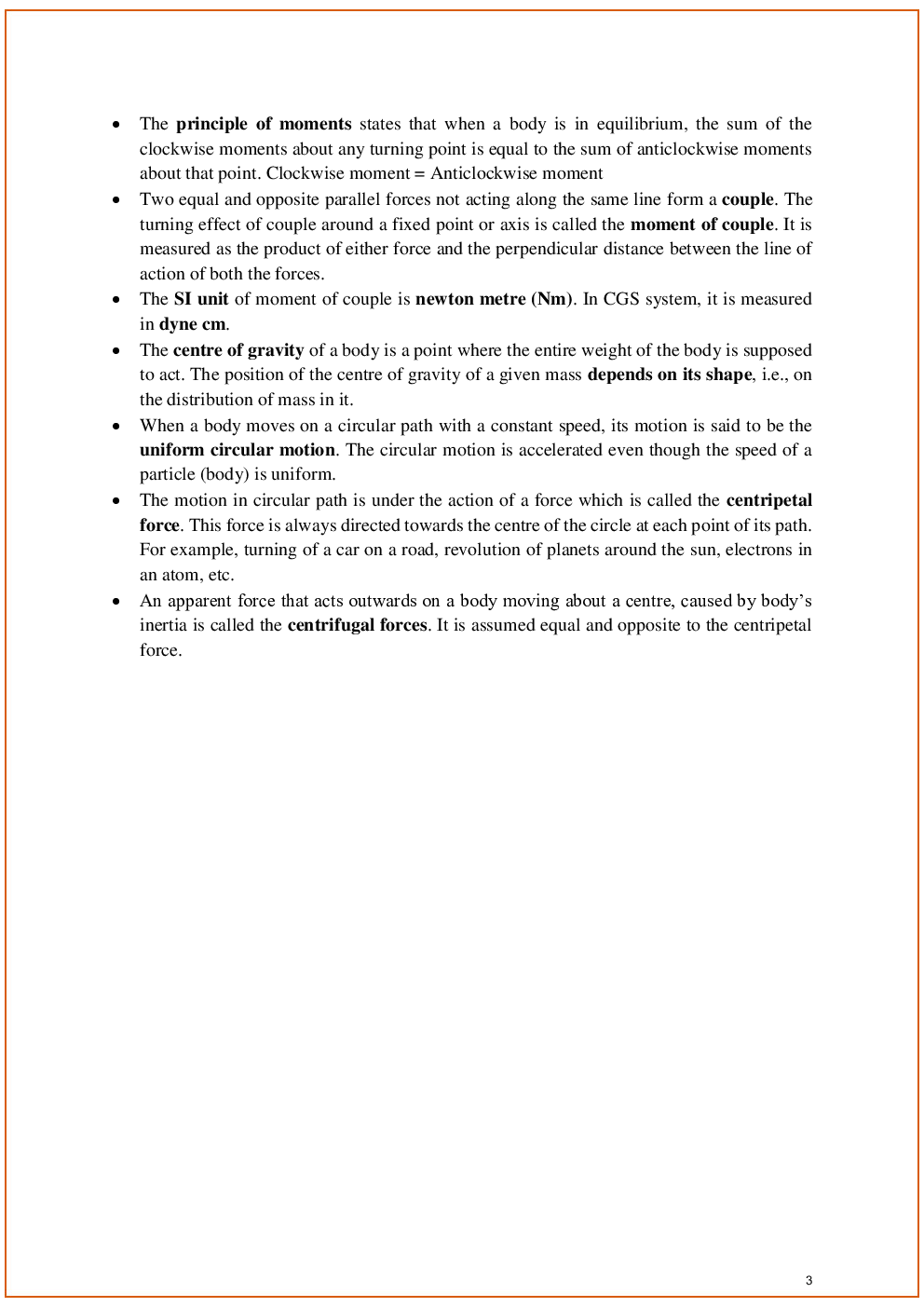 ICSE Revision Notes For Physics Class 10  - Page 4