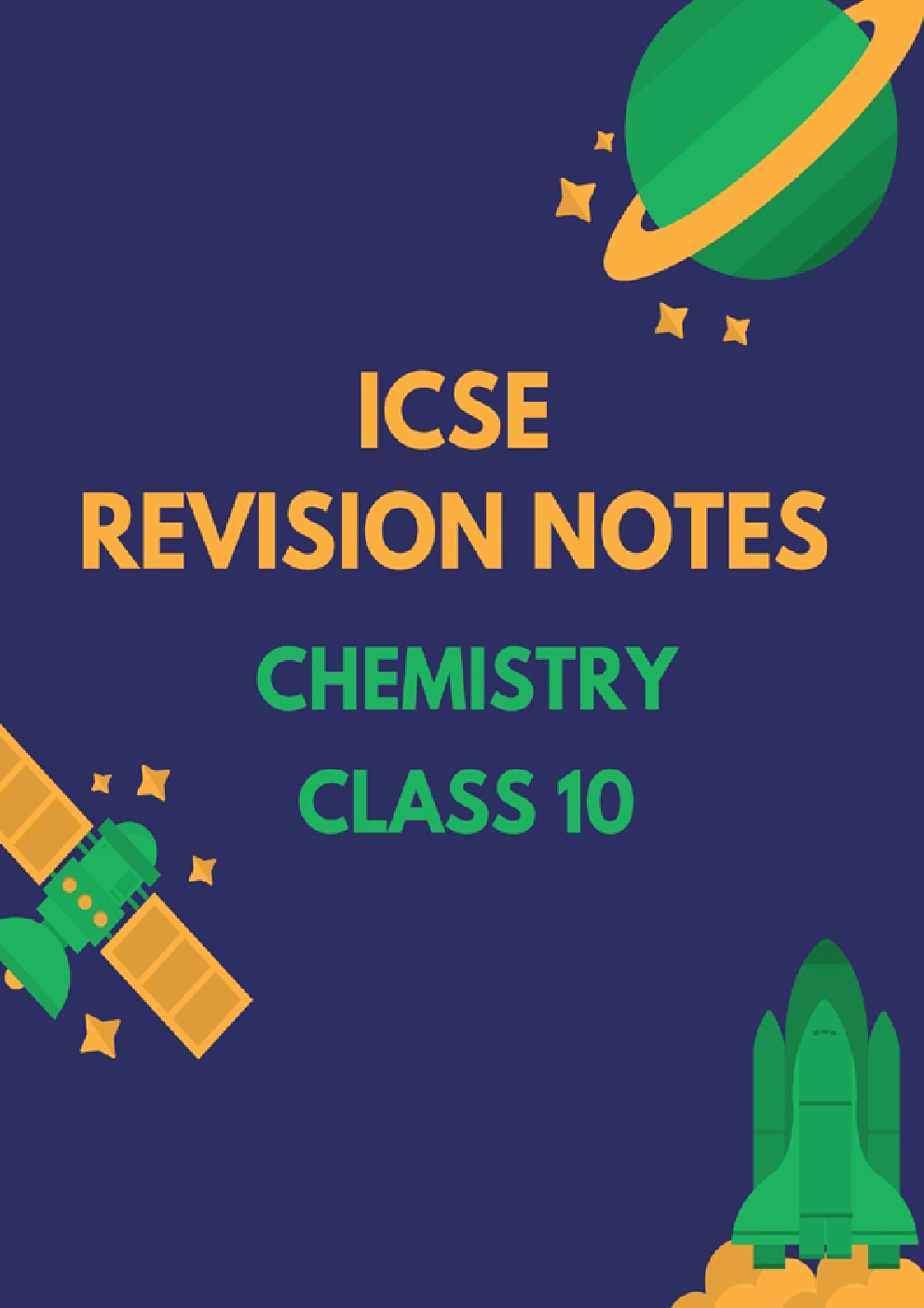 ICSE Revision Notes For Chemistry Class 10  - Page 1
