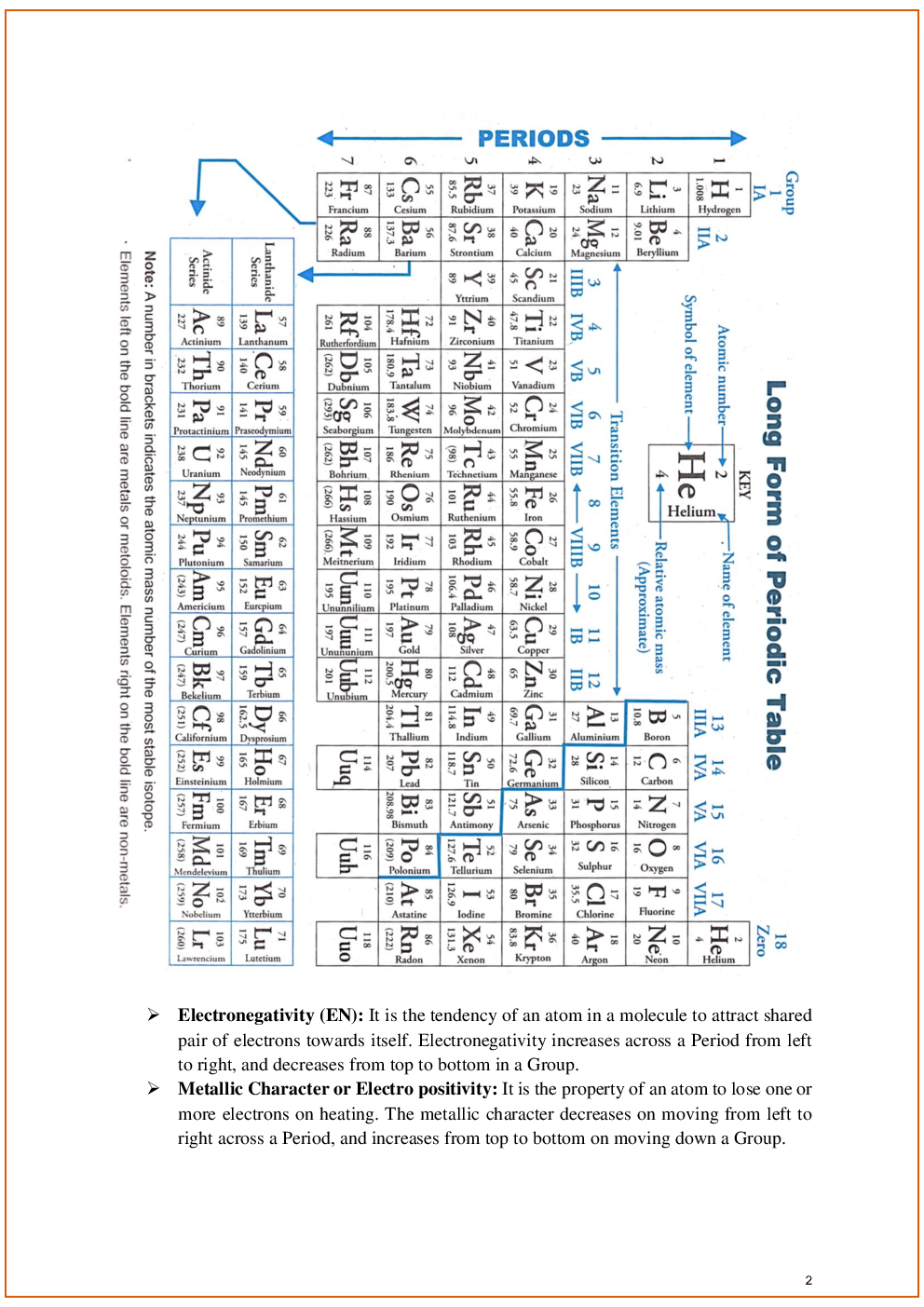 ICSE Revision Notes For Chemistry Class 10  - Page 3