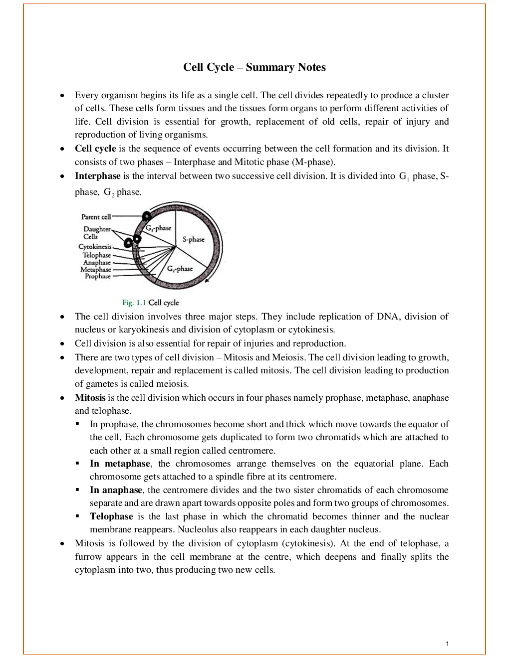 ICSE Revision Notes For Biology Class 10  - Page 2