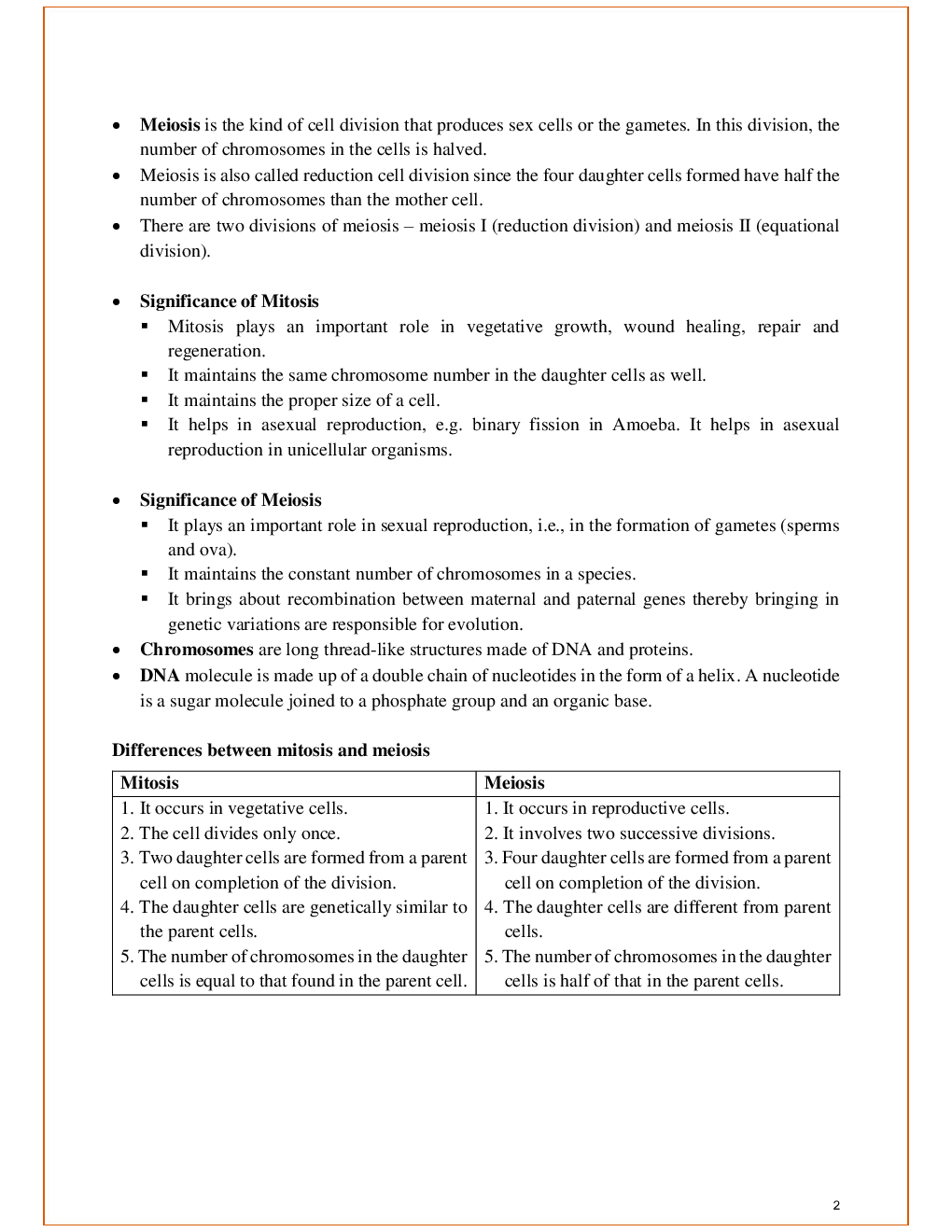 ICSE Revision Notes For Biology Class 10  - Page 3