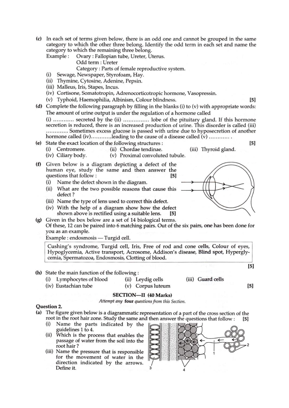 ICSE Sample Paper For Biology Class 10  - Page 3