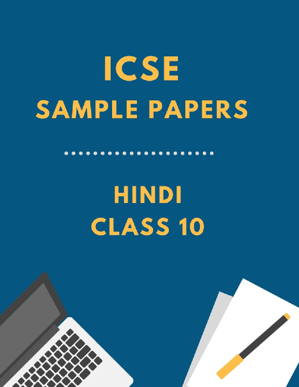 ICSE Sample Paper For Hindi Class 10  - Page 1