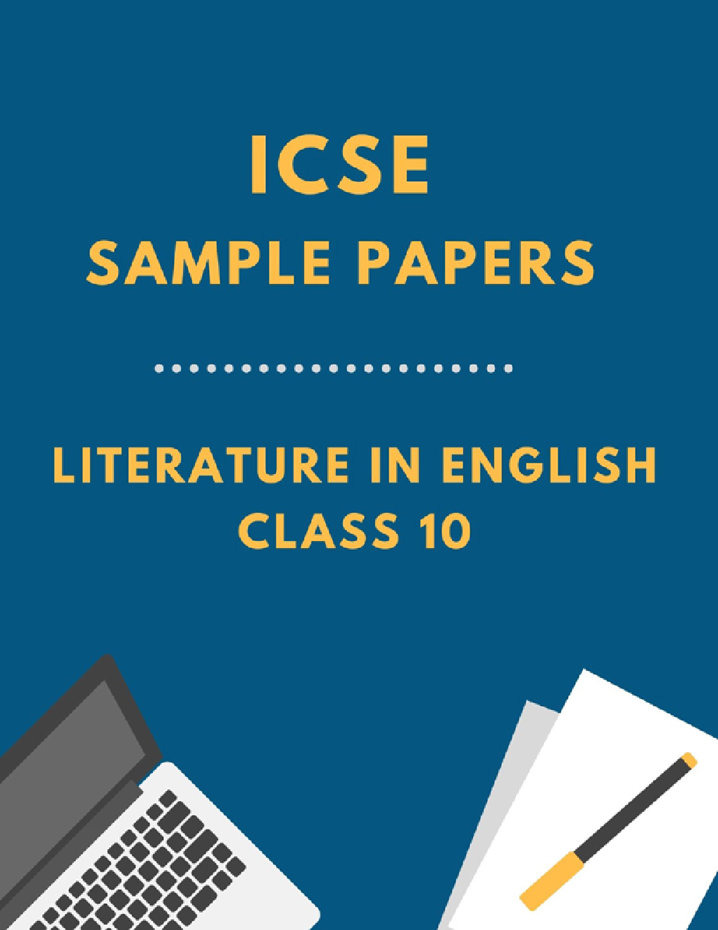 ICSE Sample Paper For Literature In English Class 10  - Page 1