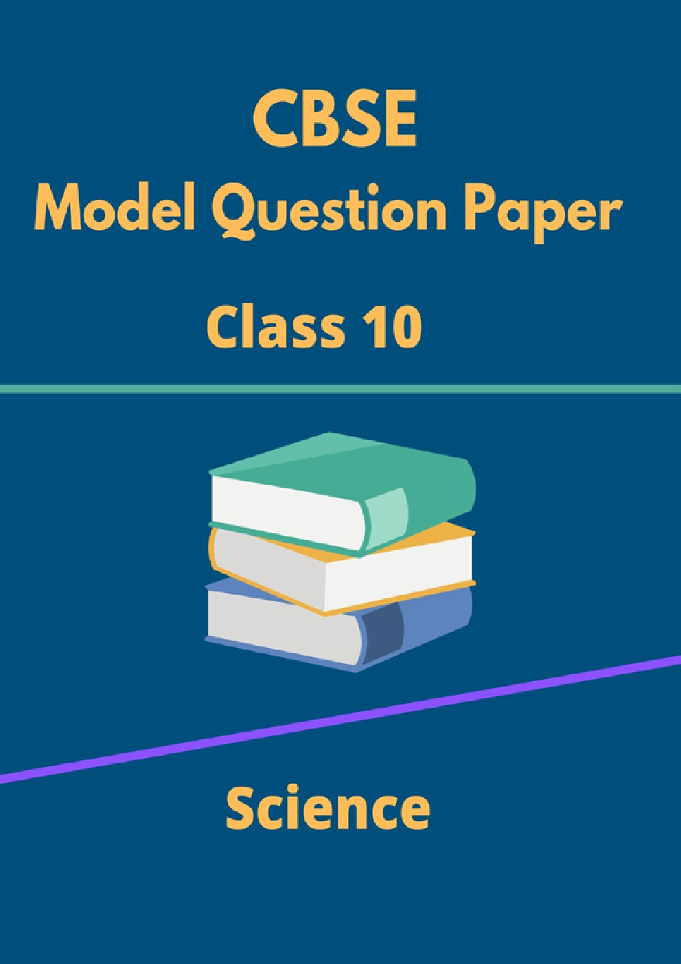 CBSE Model Question Papers For Science Class 10 - Page 1