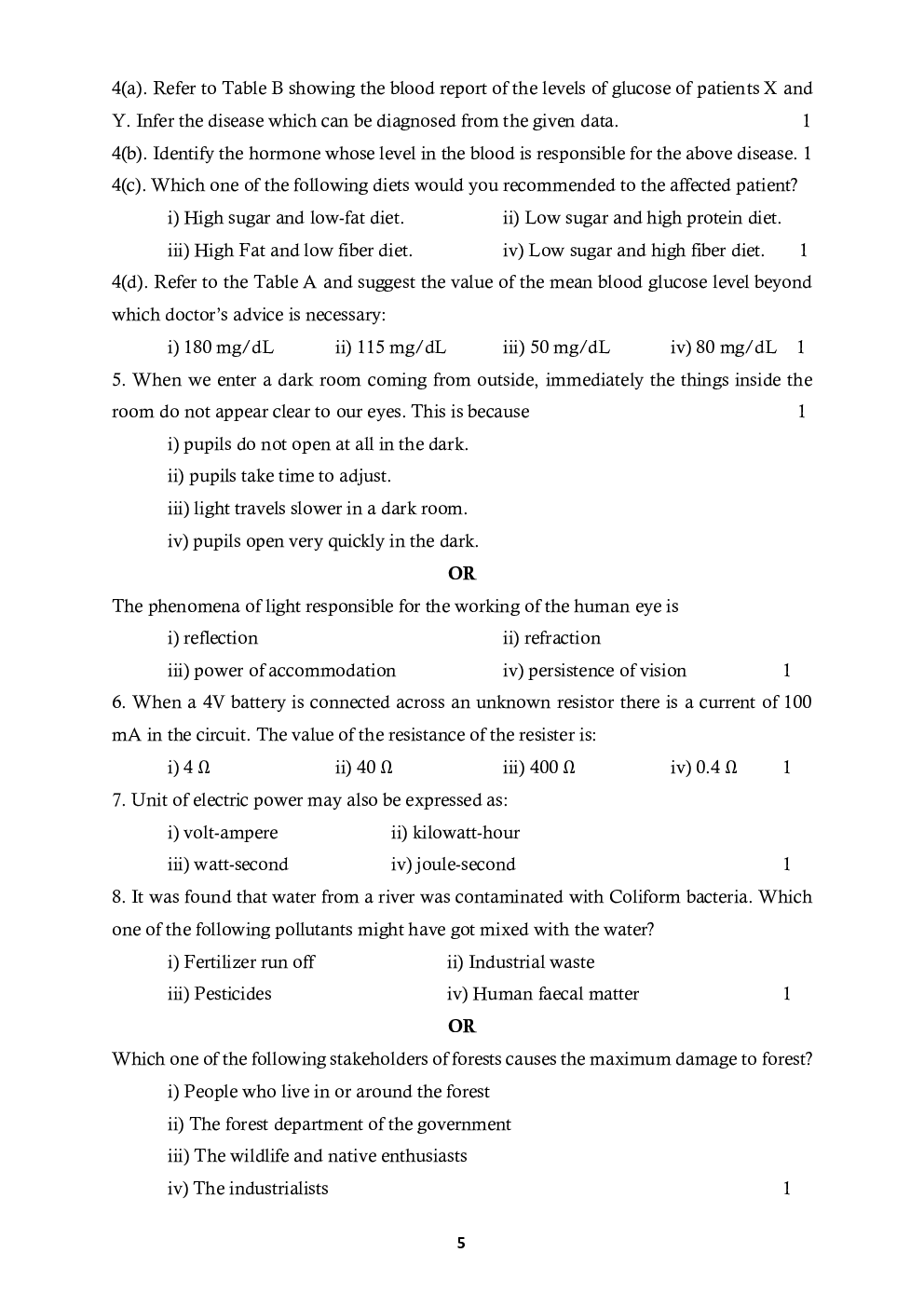 CBSE Model Question Papers For Science Class 10 - Page 4