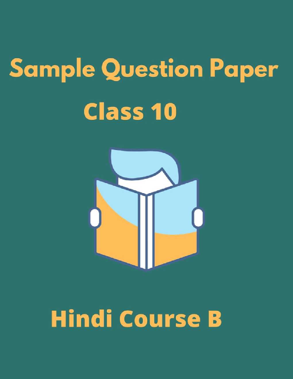 CBSE Sample Question Paper For Hindi Course B Class 10 - Page 1