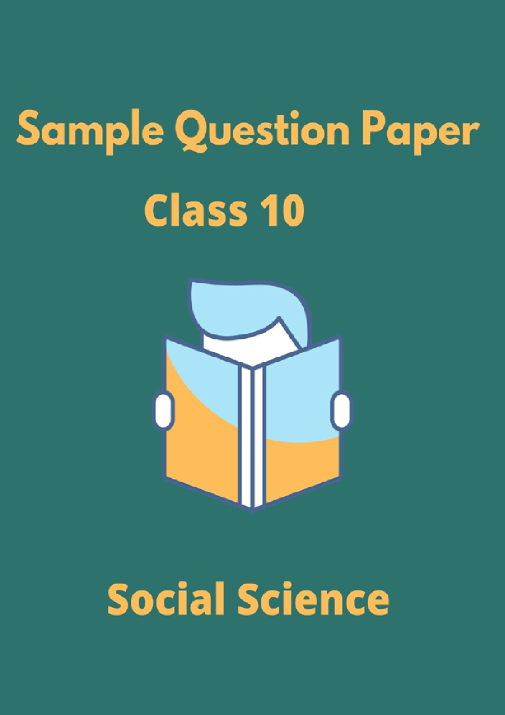 CBSE Sample Question Paper For Social Science Class 10 - Page 1