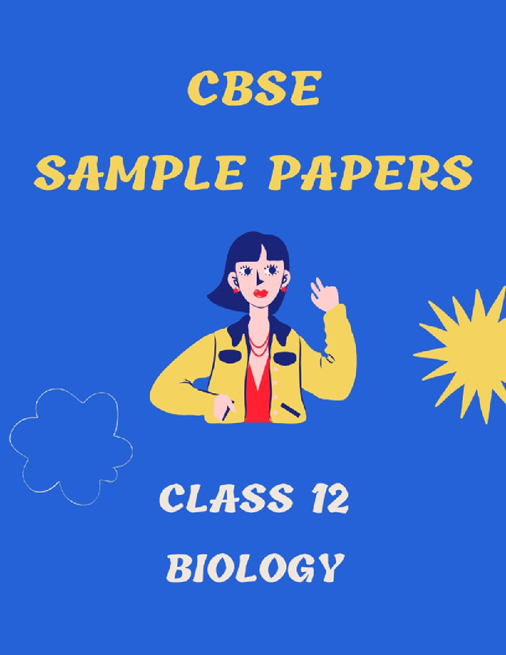 CBSE Sample Question Paper For Biology For Class-12 - Page 1
