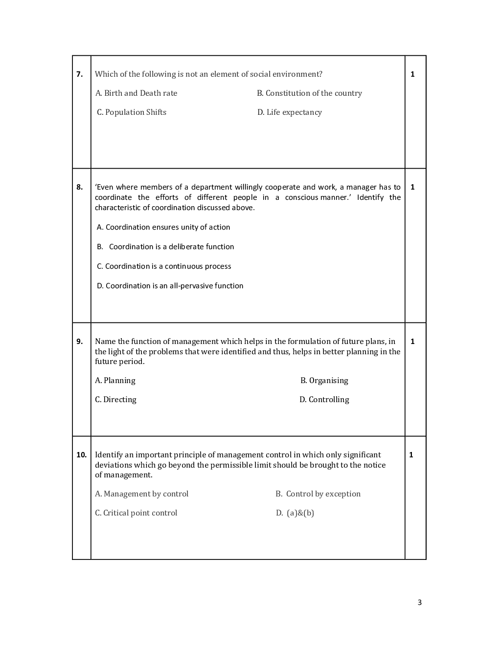 CBSE Sample Question Paper For Business Studies Class-12 - Page 4