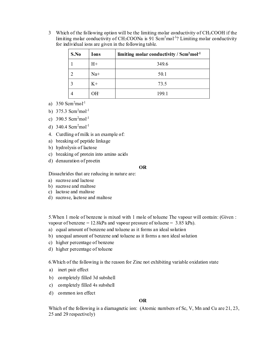 CBSE Sample Question Paper For Chemistry Class-12 - Page 5