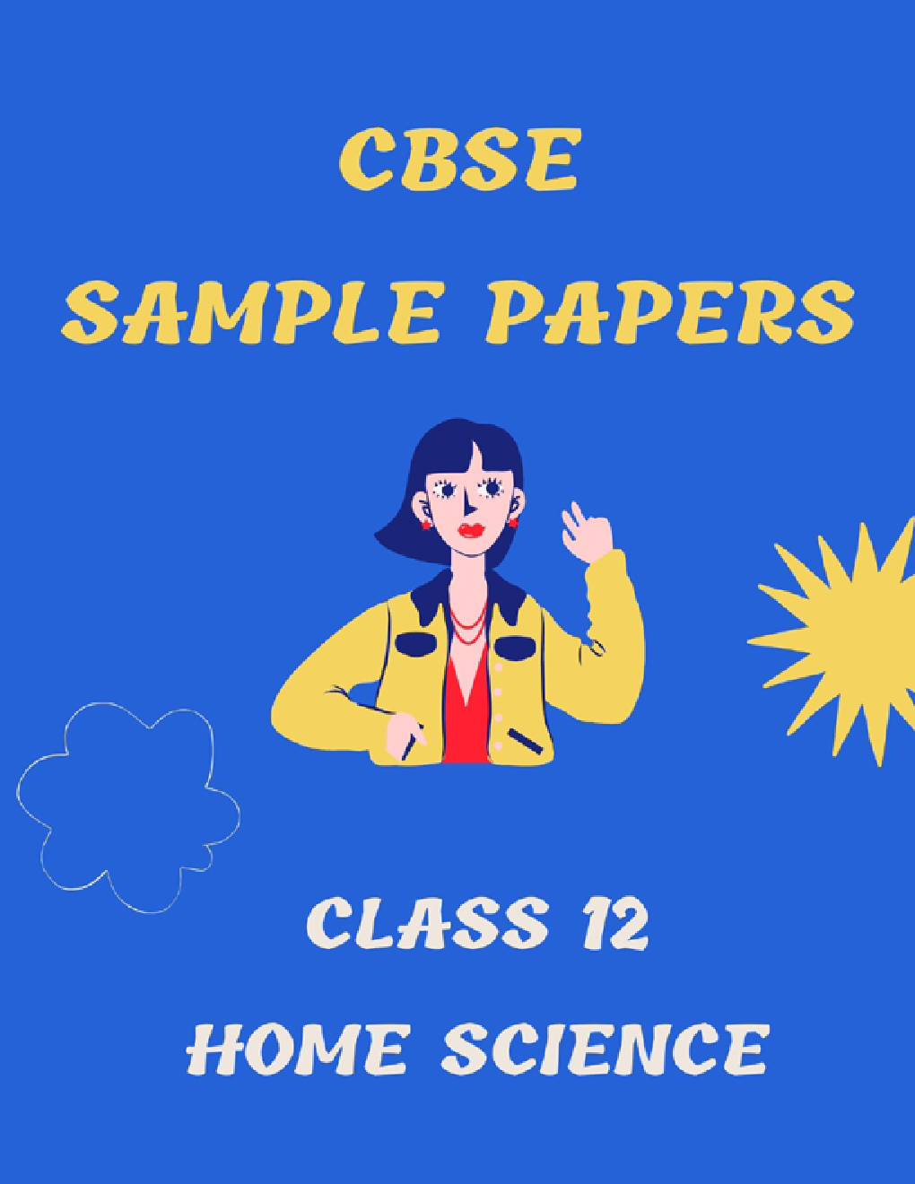 CBSE Sample Question Paper For Home Science Class-12 - Page 1