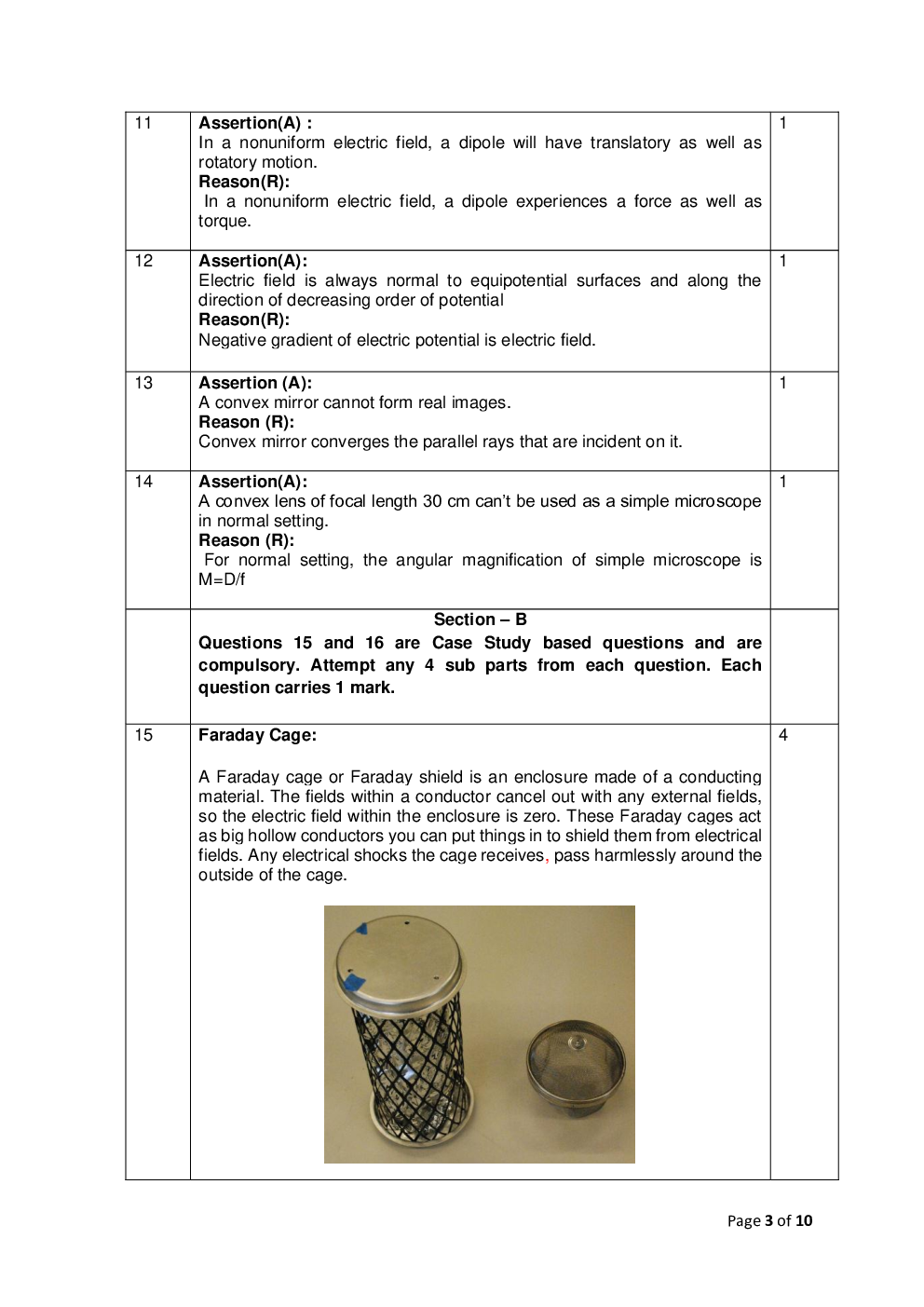 CBSE Sample Question Paper For Physics Class-12 - Page 4