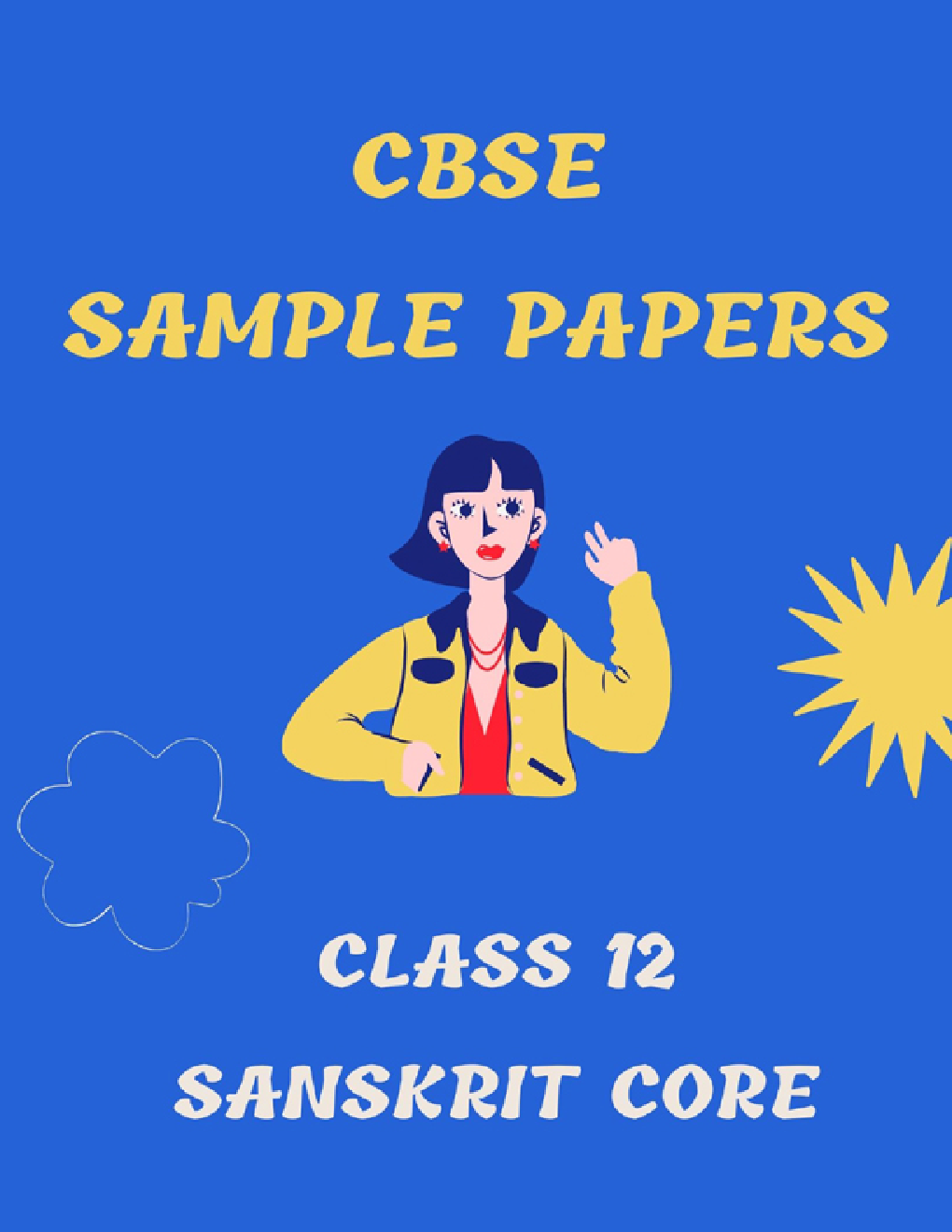 CBSE Sample Question Paper For Sanskrit Core Class-12 - Page 1