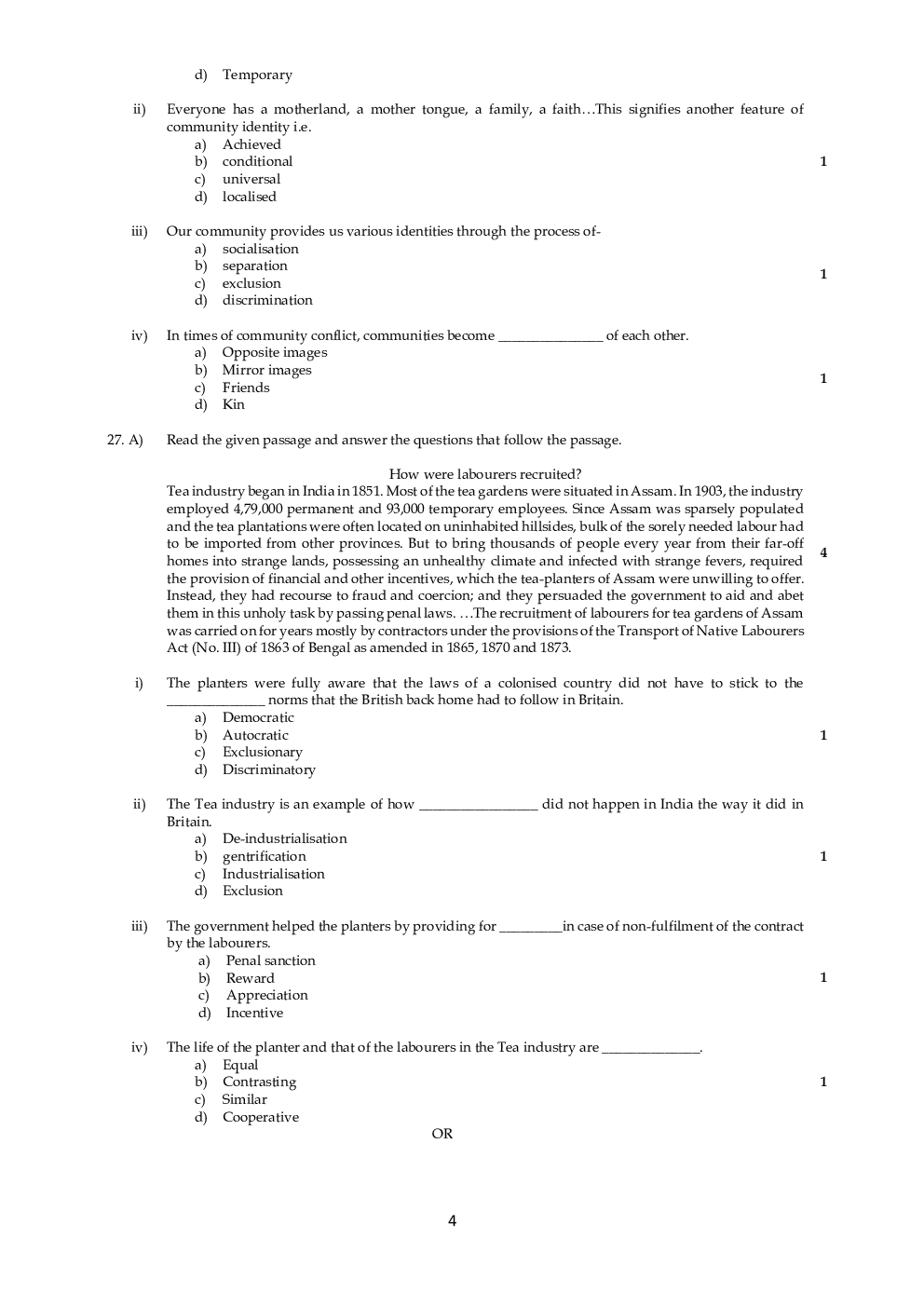 CBSE Sample Question Paper For Sociology Class-12 - Page 5