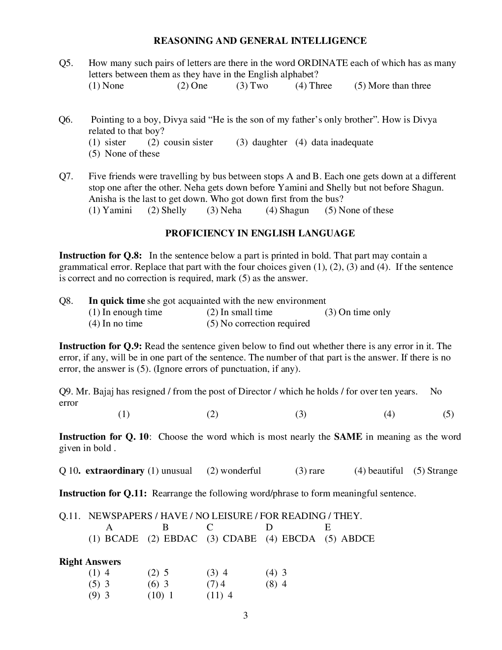 NMAT Sample Paper-1 With Answer Key - Page 4