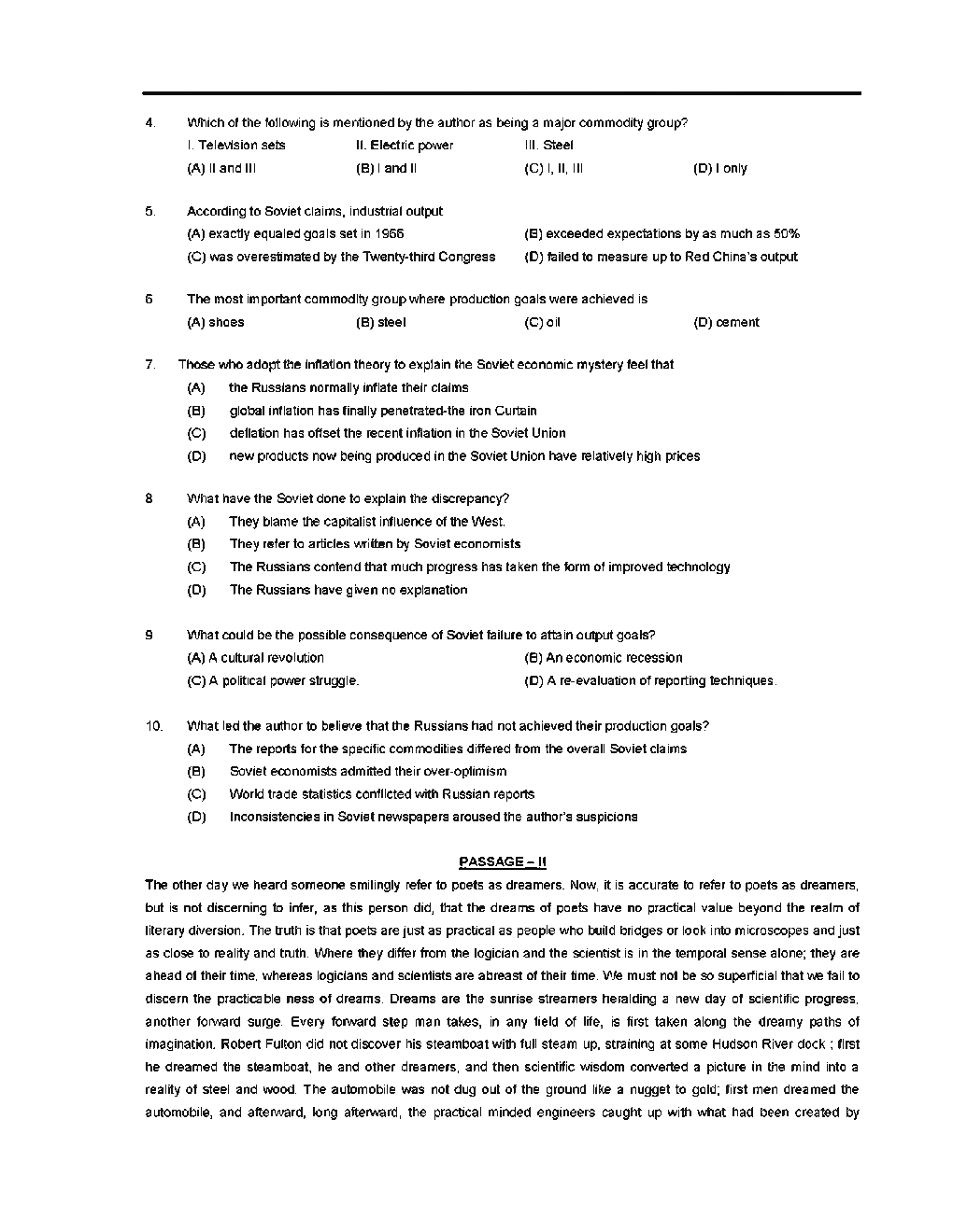 NMAT Sample Paper-5 With Answer Key - Page 4