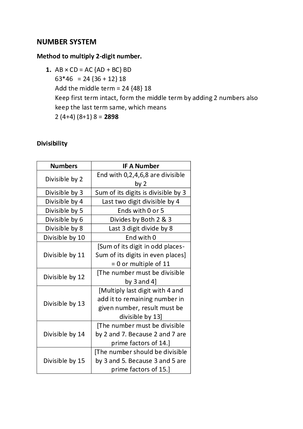 Important Maths Short Tricks Formulas - Page 2