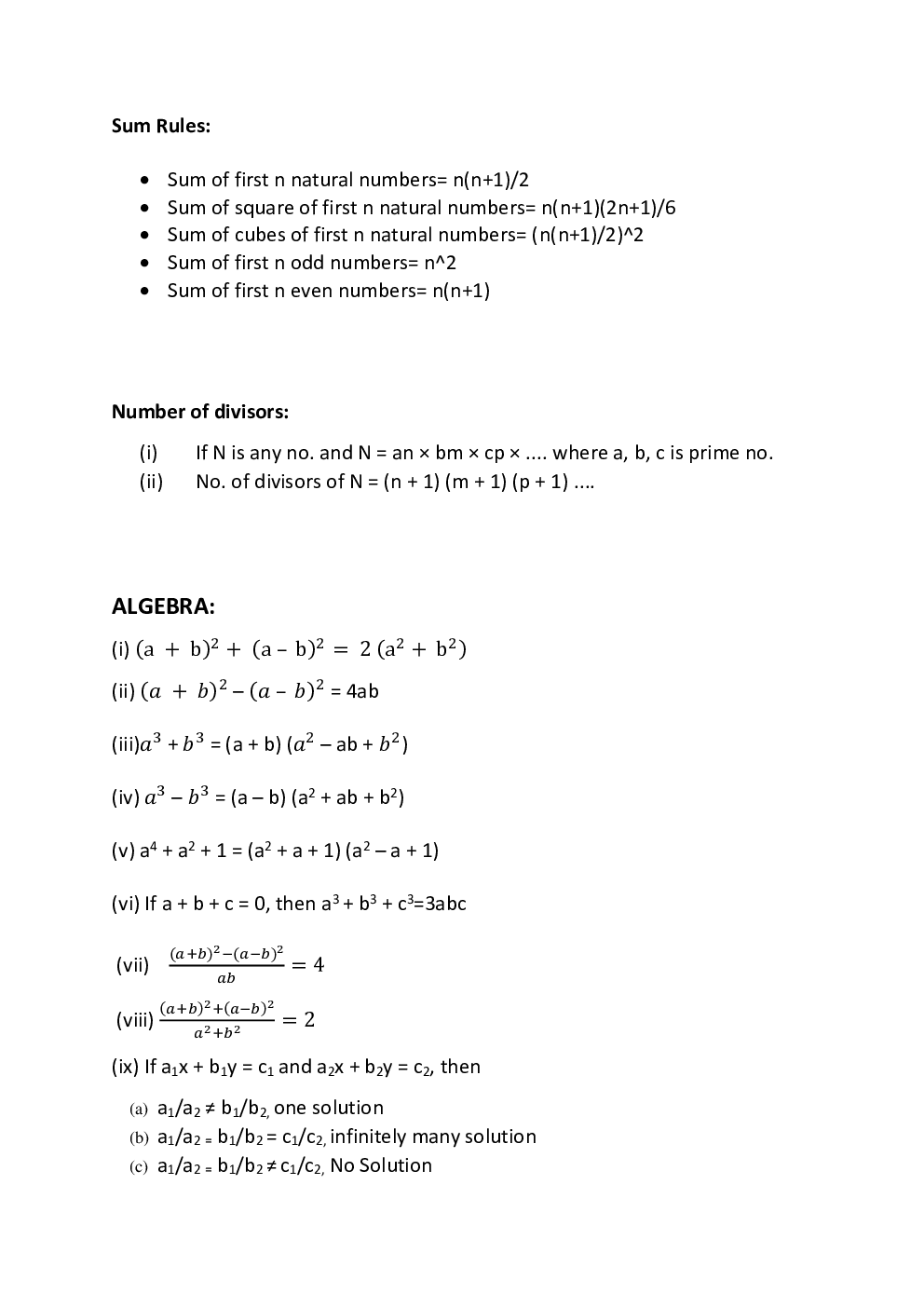 Important Maths Short Tricks Formulas - Page 4