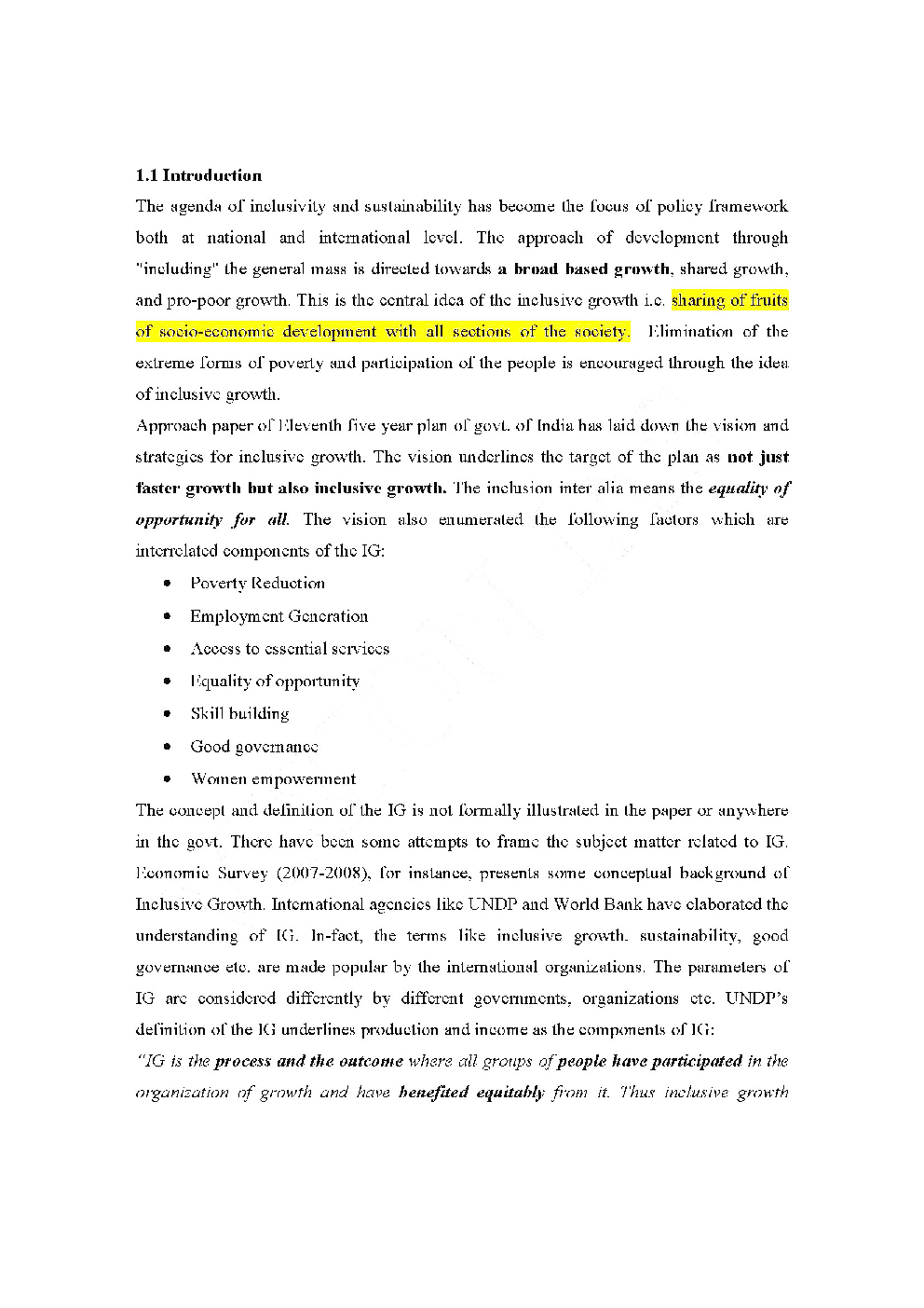 IAS Exam (Economic Development) Inclusive Growth Study Material - Page 4