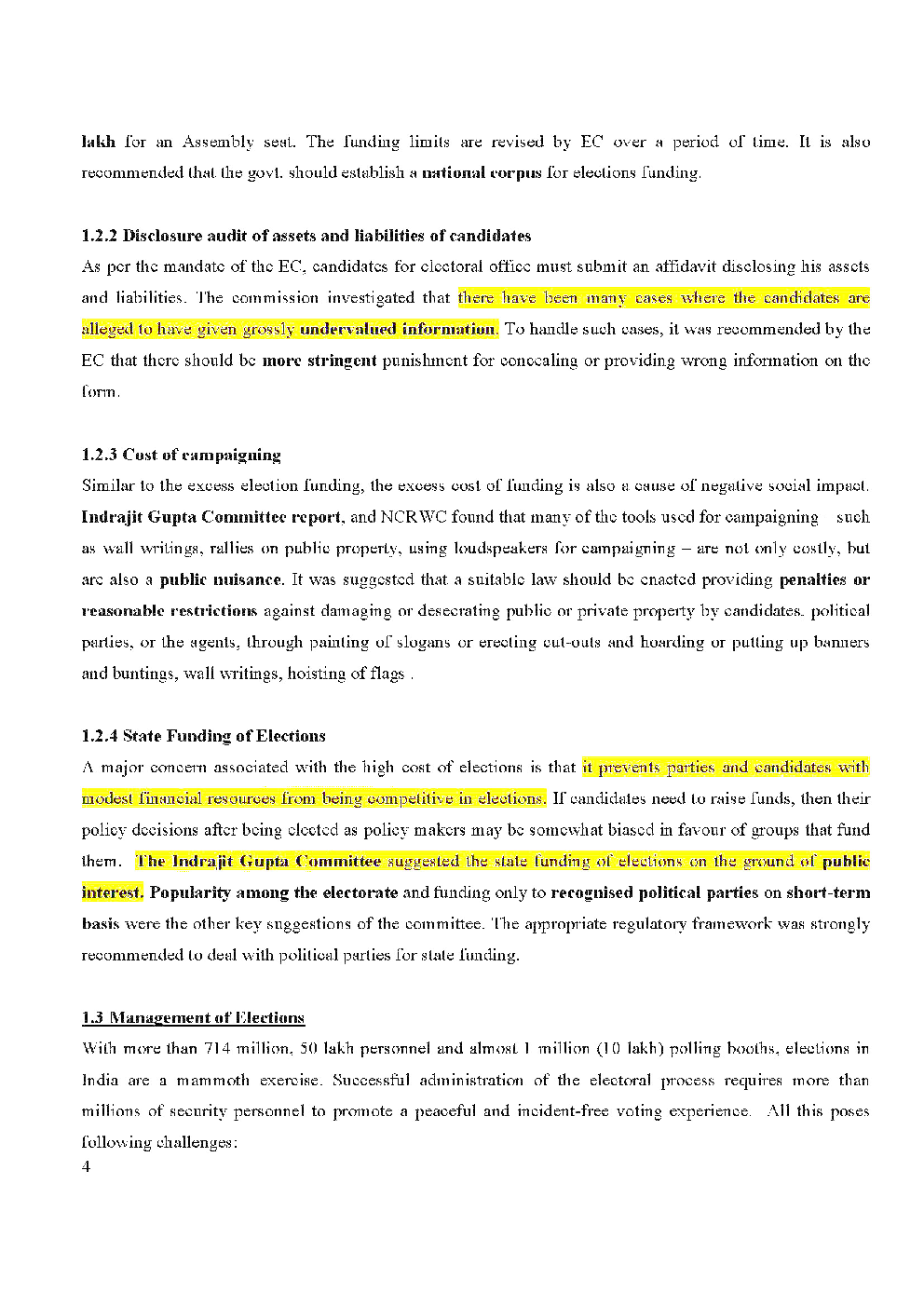 IAS Exam (Polity) The Representation Of The People Act 1951 Study Material - Page 5